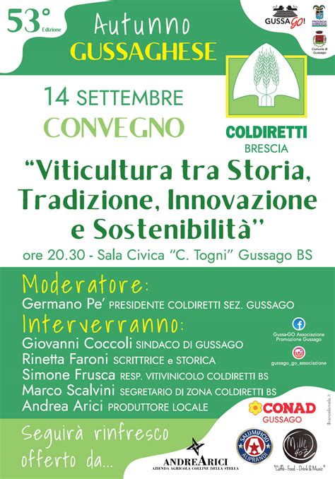 Convegno Viticultura Tra Storia Tradizione Innovazione E