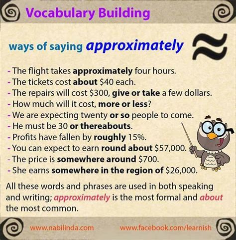 Ways to Saying Approximately – Materials For Learning English