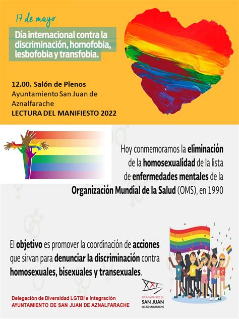 Manifiesto por el Día Internacional contra la discriminación homofobia