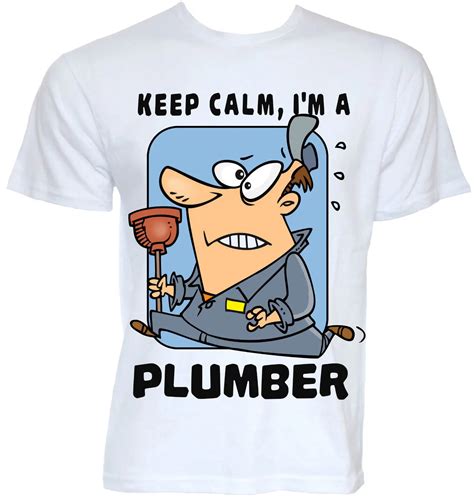 Mens Funny Cool Novelty Plumber Plumbing T Shirts Slogan Ts Presents