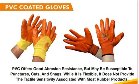 Latex Pvc Coated Hand Gloves 6 10 Inches Finger Type Full Fingered