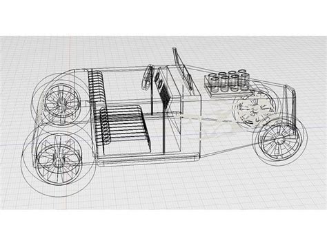 Archivo Stl Hot Rod Dise O De Impresora D Para Descargarcults