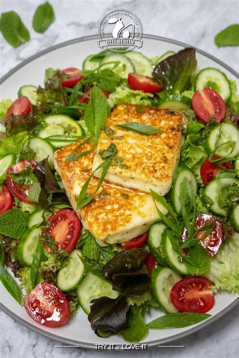 Herzhafter Salat Mit Gegrillte Halloumi DELi BERLIN Kochideen Rezepte