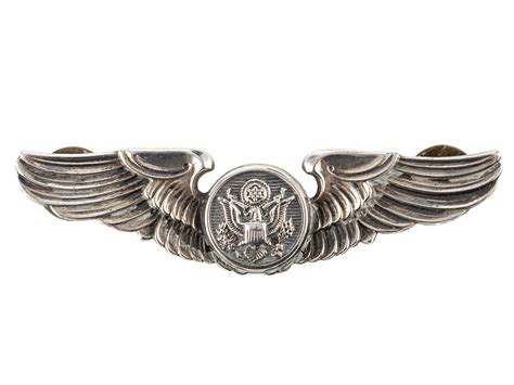 WWII USA USAAF 1944 Silver Aircrew Brevet Wings Parade Antiques