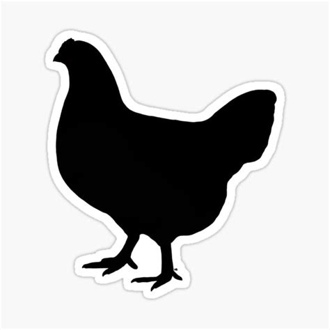 "Buckeye Hen Silhouette" Sticker for Sale by bakerchkenranch | Redbubble