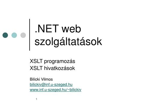 PPT NET web szolgáltatások PowerPoint Presentation free download