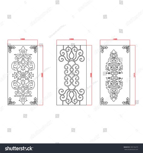 Window Railing Design Sketch Stock Vector (Royalty Free) 350136473 ...