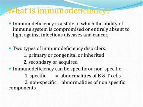 Immunodeficiency Ppt