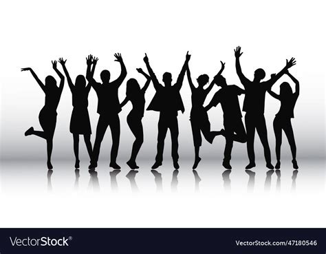 Cheering crowd at a concert Royalty Free Vector Image