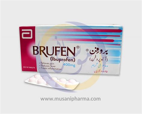 Brufen 400mg Ibuprofen Abbott Musani Pharma Nutraceuticals