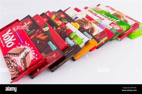 Balkan Made Chocolate Bars Stock Photo Alamy