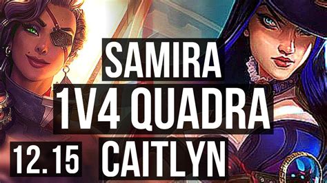 SAMIRA Blitz Vs CAIT Morg ADC 1v4 Quadra 10 Solo Kills 68