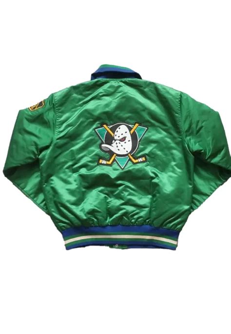 90s Anaheim Ducks Satin Jacket Lerenjack