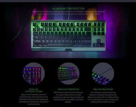 Buy Razer™ Blackwidow Lite Silent Mechanical Gaming Keyboard Us