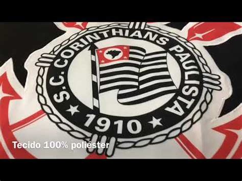 Bandeira Do Corinthians Grande 3 Panos 1 92x1 35 Oficial Mercado Livre