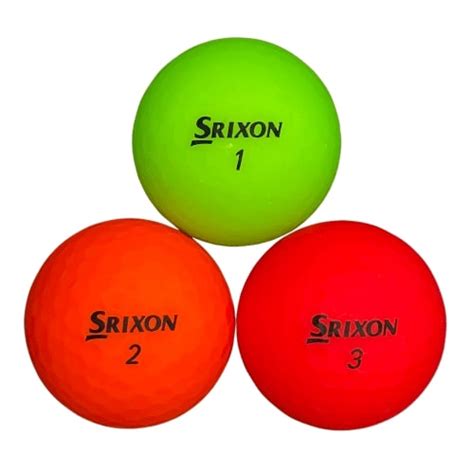 Srixon Soft Feel Brite Matte Color Mix 100 Pack Premium Used Golf