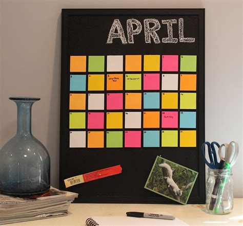 Chalkboard Calendar