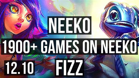 NEEKO Vs FIZZ MID 1900 Games 13 2 11 1 1M Mastery Dominating