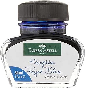 Faber Castell Ink Bottle Washable Ml Royal Blue Amazon Co