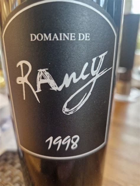 1998 Domaine de Rancy Rivesaltes Ambré France Languedoc Roussillon