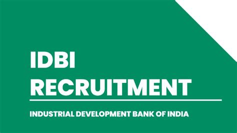 IDBI Jr Asst Manager Executive Recruitment 2023 Apply Online For