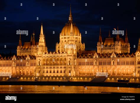 Parliament, Budapest, Hungary, Night Stock Photo - Alamy