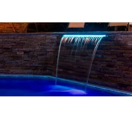 Cascada Laminar Piscina Con Led Pb L Emaux