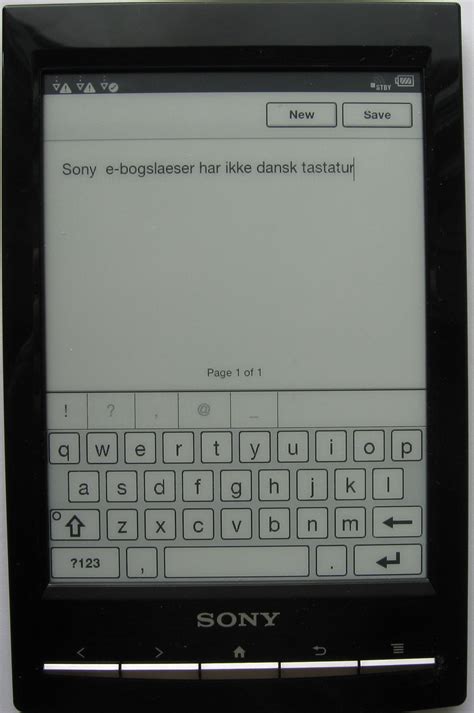 Sony PRS-T1/T2 Reader - Teknikalt.dk