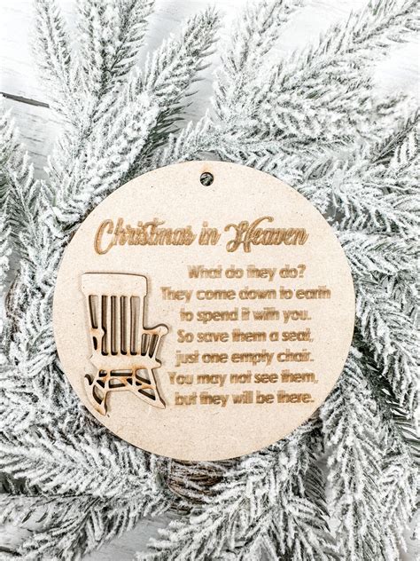 Christmas In Heaven Empty Chair Ornament Diy Kit Diy With Amber