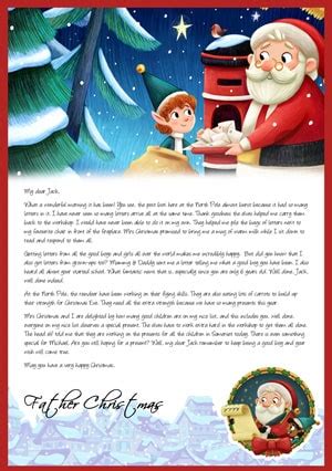 Santa Delivering Letters Personalised Letter From Santa Santa Letter