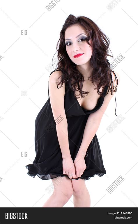 Sexy Brunette Red Lips Image Photo Free Trial Bigstock