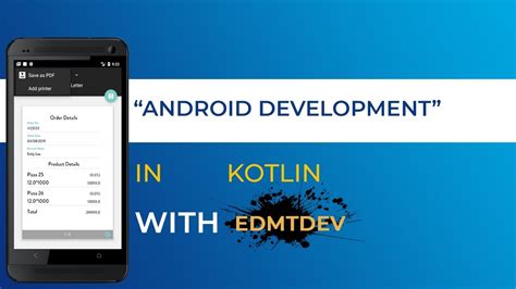 Kotlin Android Tutorial Create PDF And Print With Wifi Printer YouTube