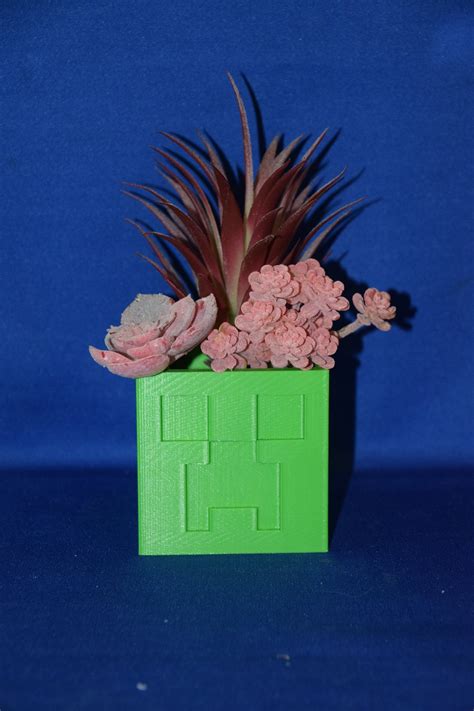 Minecraft Creeper Planter Etsy Pokemon Planter Planters Flower