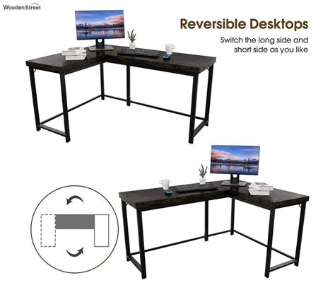 Buy Modern Reversible L Shaped Computer Desk Online In India At Best