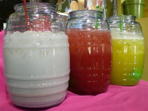 Aguas Frescas Horchata And Jamaica Aguas Frescas Agua Con Frutas