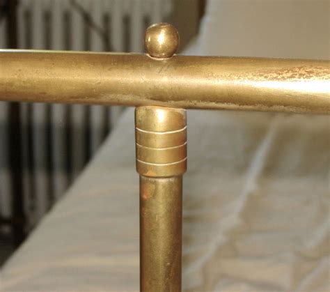 Queen Sized Brass Bed At 1stdibs