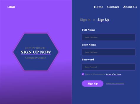 Sign Up Page Design by Sreenath Kumar on Dribbble