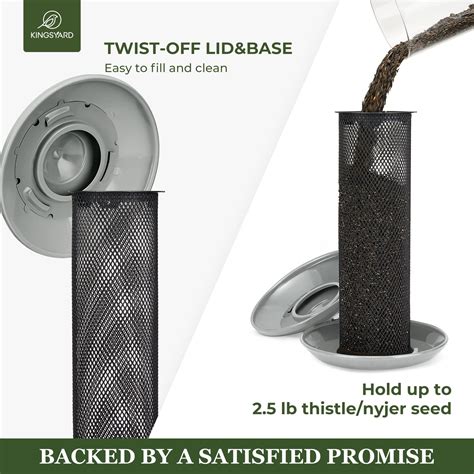 Snapklik Kingsyard Metal Mesh Tube Bird Feeders For Outdoor