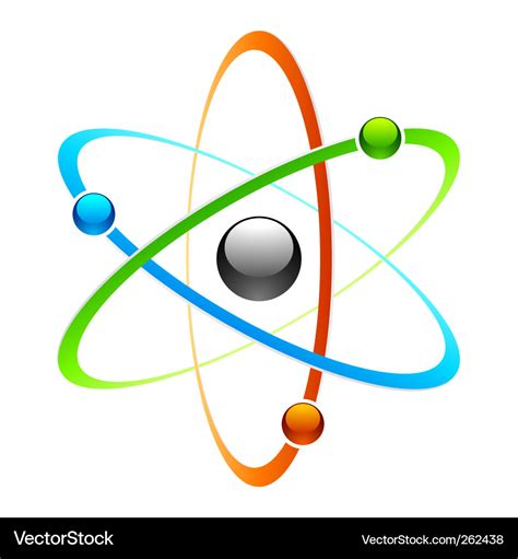 Atom symbol Royalty Free Vector Image - VectorStock