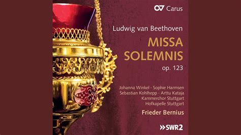 Beethoven Mass In D Major Op Missa Solemnis Iv Sanctus