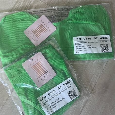 Savage X Fenty Intimates Sleepwear Savage X Fenty Nothing But Net Bralette And Bikini Set