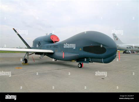 Northrop Grumman Rq Global Hawk At Yokota Air Base Tokyo Stock Photo