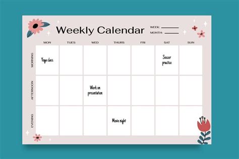 Free Vector | Calendar template design