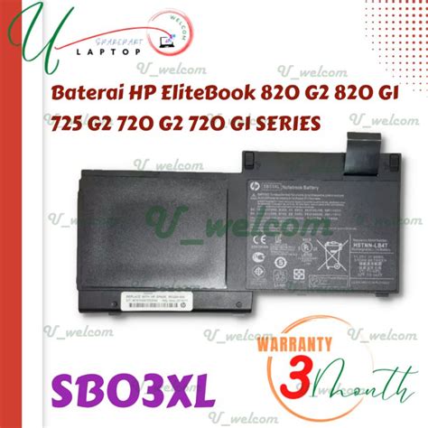 Jual Baterai HP EliteBook 820 G1 825 725 G1 G2 Series SB03XL ORI