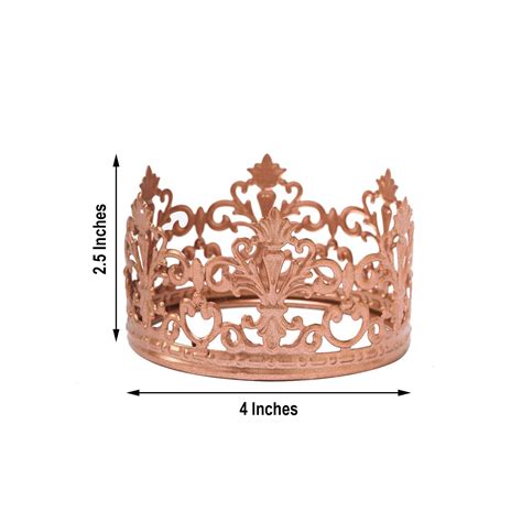 Blush Rose Gold Cake Toppers Crown Cake Toppers Princess Etsy