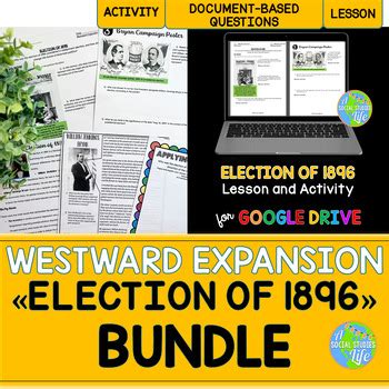 Election of 1896, William McKinley, William Jennings Bryan BUNDLE