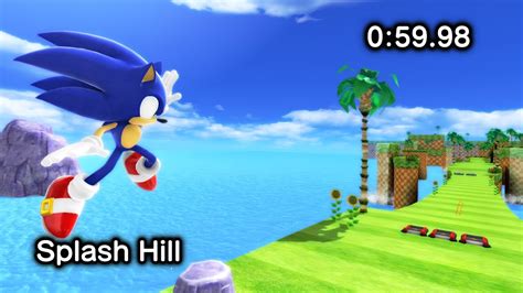 Splash Hill 59 98 No Skills Speed Glitches Sonic Generations YouTube