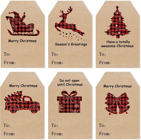 Pcs Christmas Stickers Inch Christmas Label Stickers