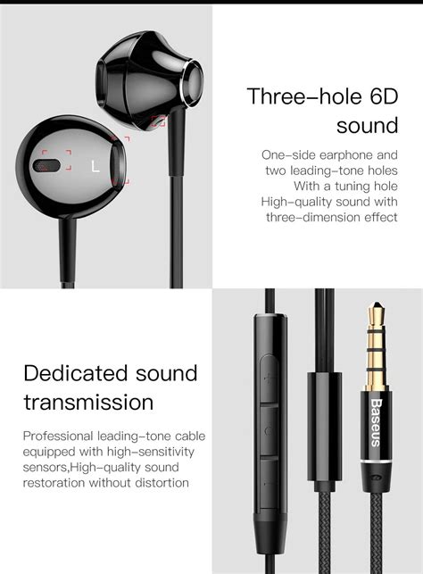 Baseus Encok H06 Side In Ear Earphone 6D Stereo Earbuds