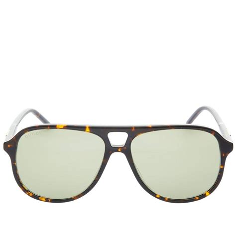 Gucci Men S Eyewear Gg S Sunglasses In Havana Green Gucci